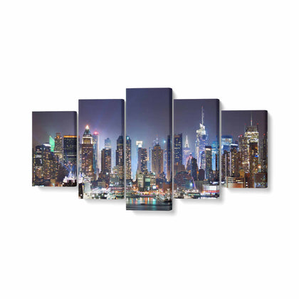 Tablou MultiCanvas 5 piese, NYC Times Square - canvasgift.ro