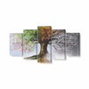 Tablou MultiCanvas 5 piese, Four Season Tree