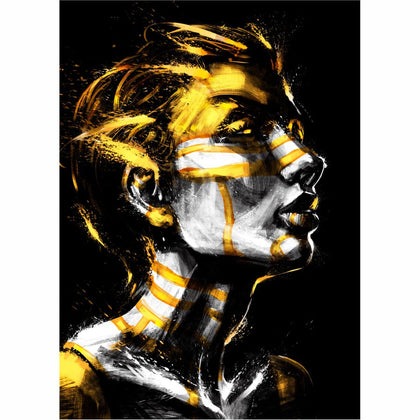 Tablou Canvas Gold Pattern on Face