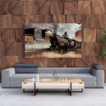 Tablou Canvas Old Western Town