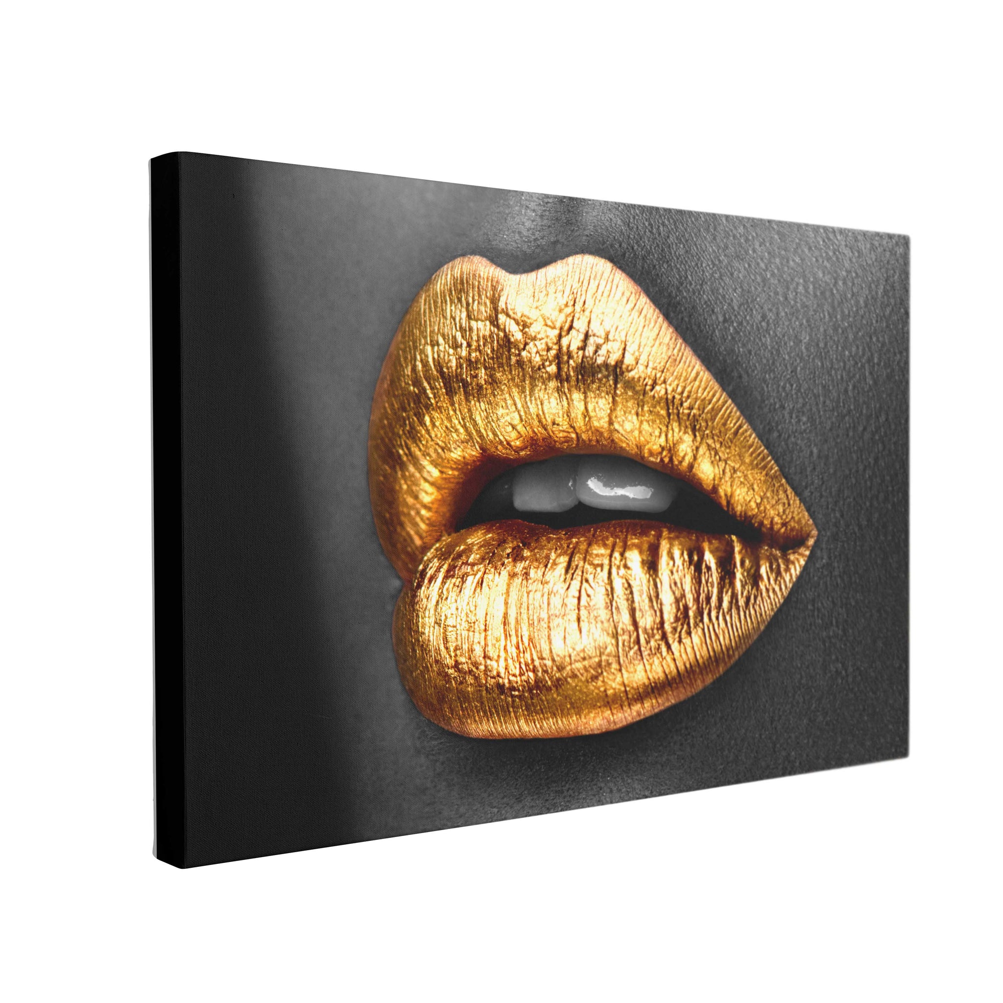 Tablou Canvas Sexy Golden Lips