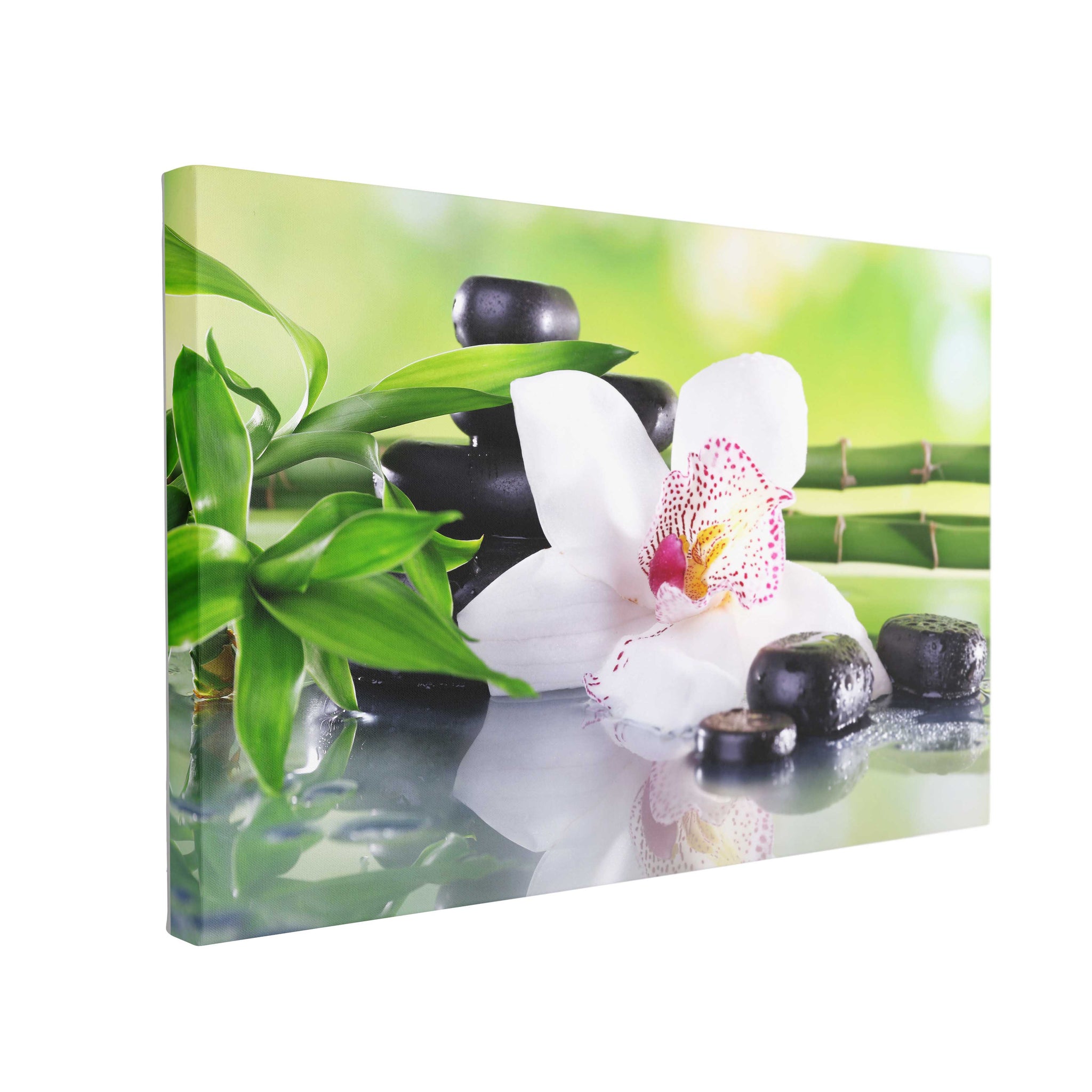 Tablou Canvas Spa Stones and White Orchid