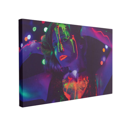 Tablou Canvas Neon Girl Party - canvasgift.ro