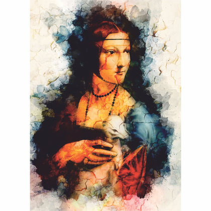 Tablou Canvas Lady with an Ermine - canvasgift.ro