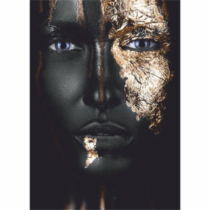 Tablou Canvas Gold Face - canvasgift.ro