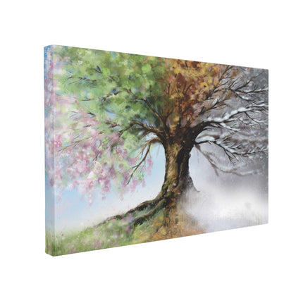 Tablou Canvas Four Season Tree - canvasgift.ro