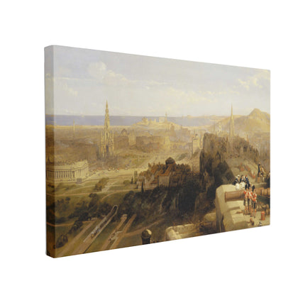 Tablou Canvas Edinburgh from the Castle by David Roberts - canvasgift.ro
