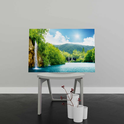 Tablou Canvas Sunlight Waterfalls