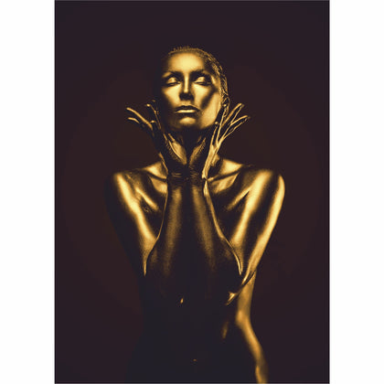 Tablou Canvas Gold Woman - canvasgift.ro