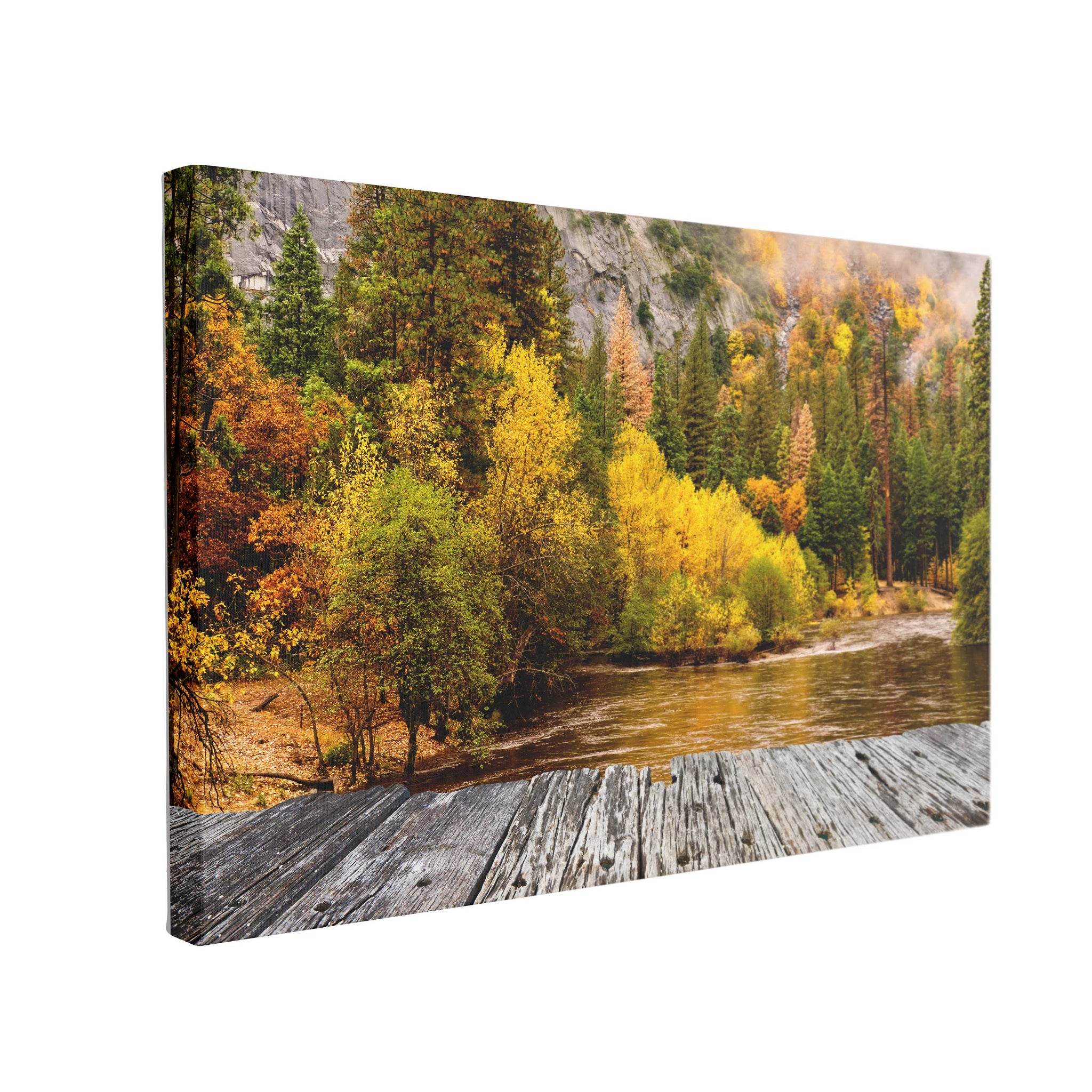 Tablou Canvas Yosemite National Park Valley and Merced River at Autumn